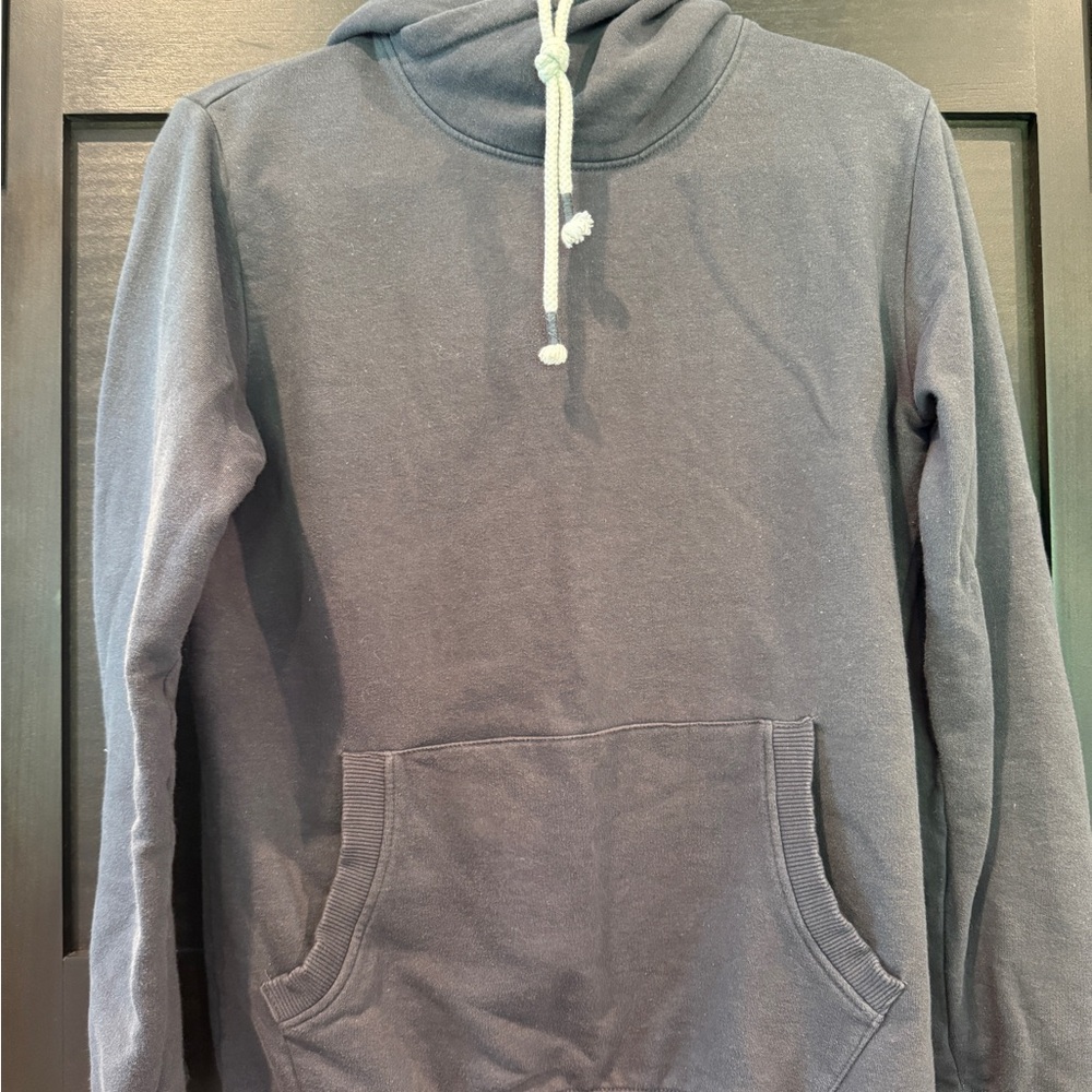 Cowl neck distressed Gray Hoodie
